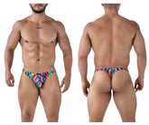 Xtremen 91247 Bedruckte Tangas, Farbwellen